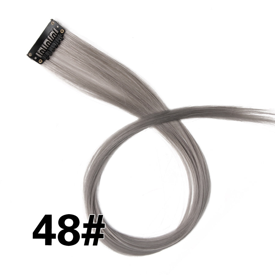 Rainbow Ombre Synthetic Clip-In Hair Extension 20" 48 by HitMyNeed
