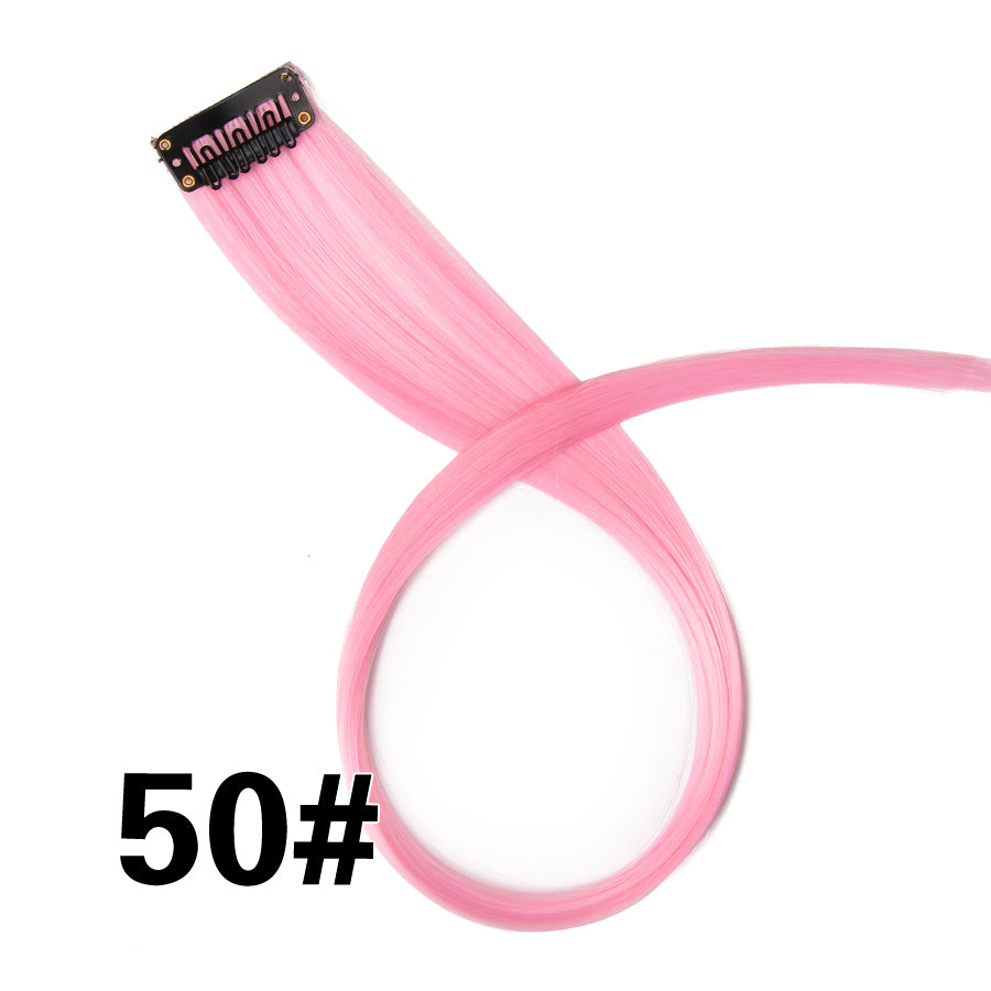 Rainbow Ombre Synthetic Clip-In Hair Extension 20" 50 by HitMyNeed