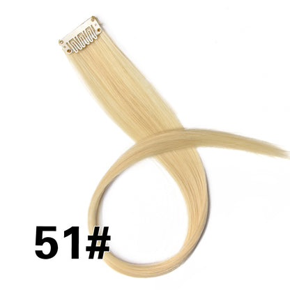 Rainbow Ombre Synthetic Clip-In Hair Extension 20" 51 by HitMyNeed