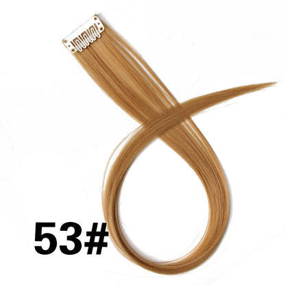 Rainbow Ombre Synthetic Clip-In Hair Extension 20" 53 by HitMyNeed