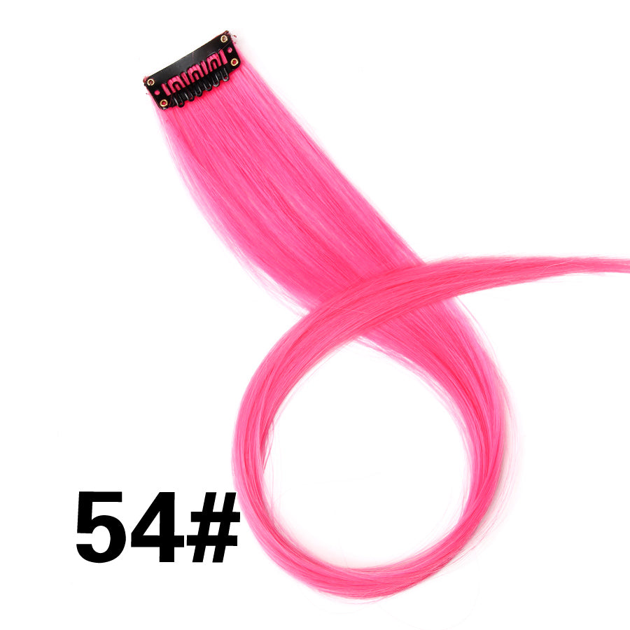Rainbow Ombre Synthetic Clip-In Hair Extension 20" 54 by HitMyNeed