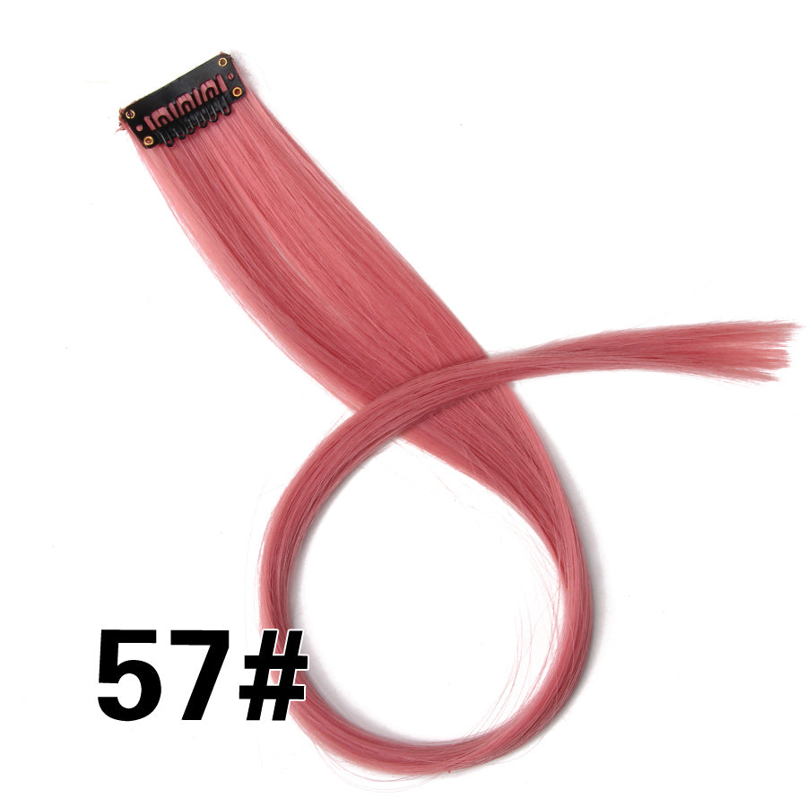 Rainbow Ombre Synthetic Clip-In Hair Extension 20" 57 by HitMyNeed
