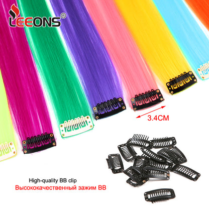 Rainbow Ombre Synthetic Clip-In Hair Extension 20" by HitMyNeed