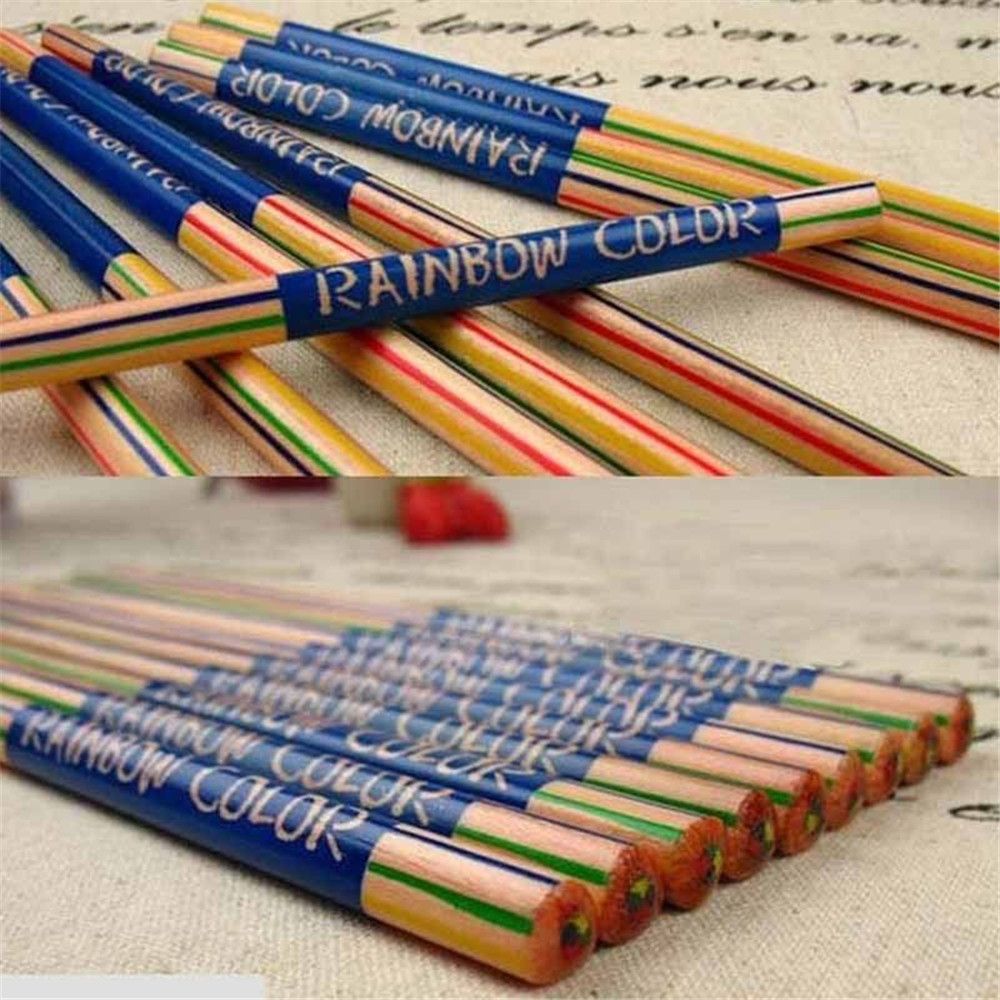 Rainbow Pencils 4-Color Core Set (10 Pack) by HitMyNeed