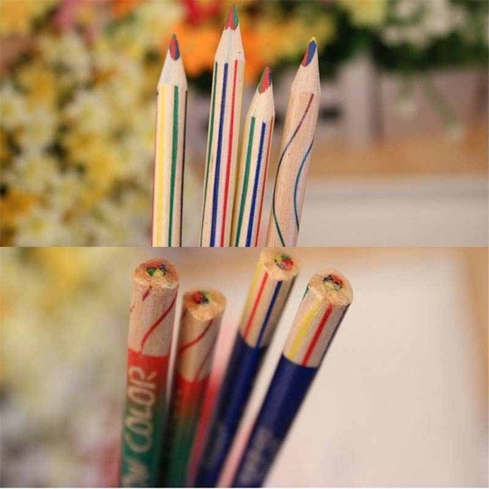 Rainbow Pencils 4-Color Core Set (10 Pack) by HitMyNeed