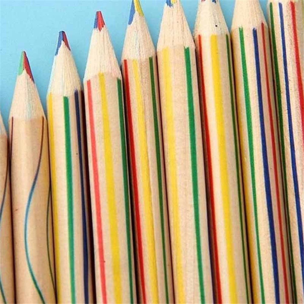 Rainbow Pencils 4-Color Core Set (10 Pack) by HitMyNeed