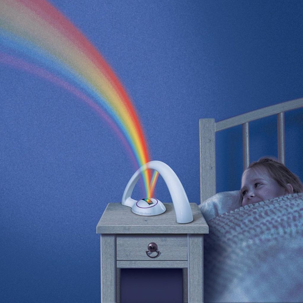 Rainbow Projector Night Light for Kids Bedrooms by HitMyNeed