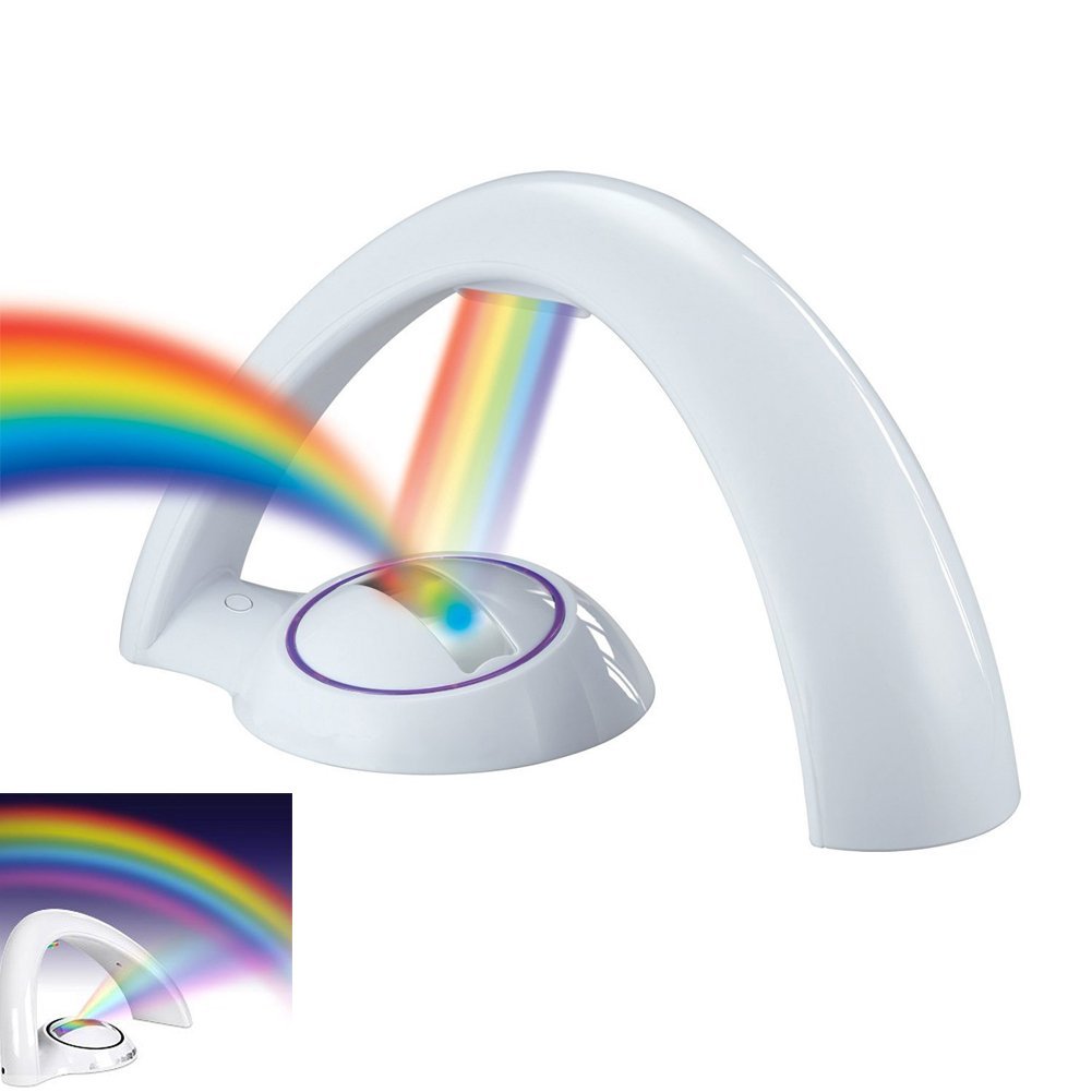 Rainbow Projector Night Light for Kids Bedrooms by HitMyNeed
