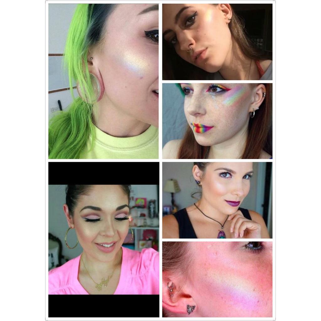 Rainbow Shimmer Highlighter Powder Palette by HitMyNeed