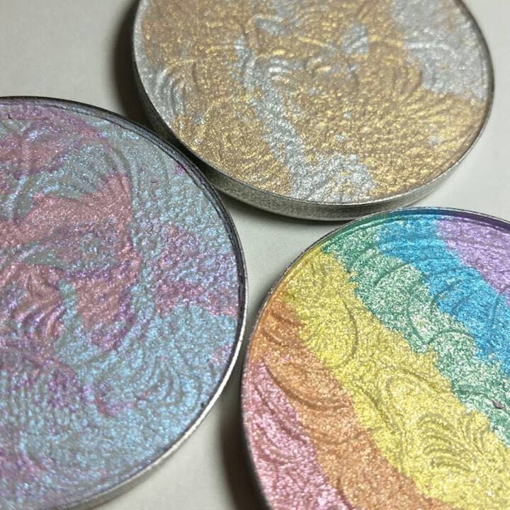 Rainbow Shimmer Highlighter Powder Palette by HitMyNeed