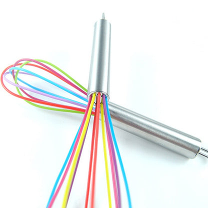 Rainbow Silicone Whisk for Cooking and Baking by HitMyNeed