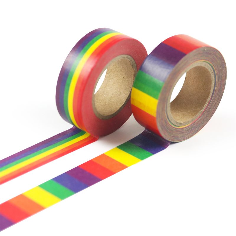 Rainbow Washi Tape for Notes, Journals & Crafts 10m by HitMyNeed