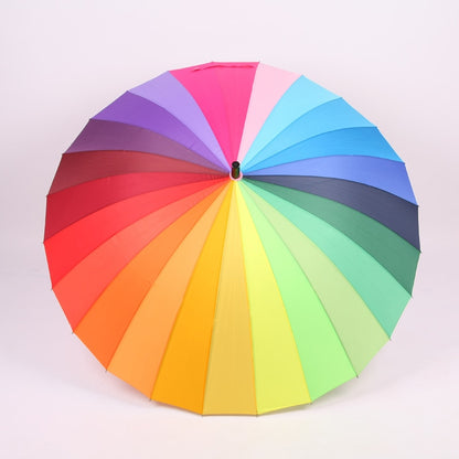 Rainbow Windproof Umbrella with 24 Ribs by HitMyNeed