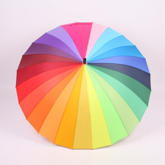 Rainbow Windproof Umbrella with 24 Ribs by HitMyNeed