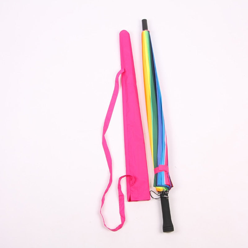 Rainbow Windproof Umbrella with 24 Ribs by HitMyNeed