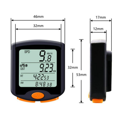 Rainproof Wireless Cycling Speedometer with Backlight by HitMyNeed
