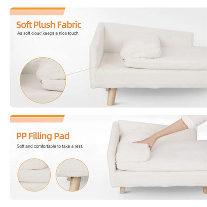 Raised Dog Bed Sofa with Sturdy Wood Legs by HitMyNeed