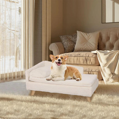 Raised Dog Bed Sofa with Sturdy Wood Legs s by HitMyNeed