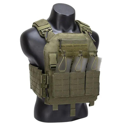 Ranger Green 1000D Nylon MOLLE Plate Carrier Vest by HitMyNeed