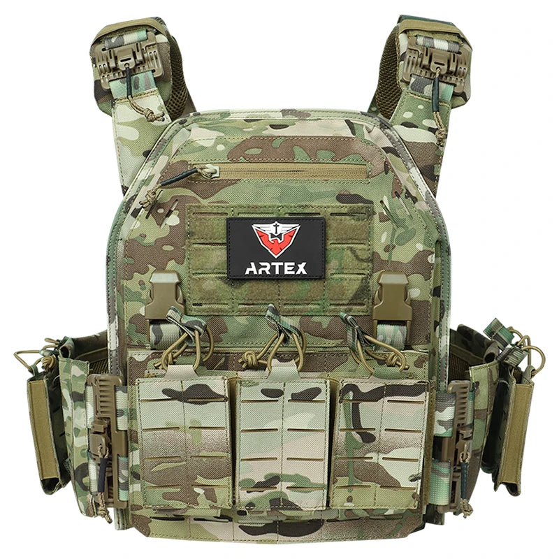 Ranger Green Quick-Release Plate Carrier Vest beige by HitMyNeed