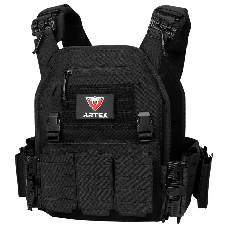 Ranger Green Quick-Release Plate Carrier Vest black by HitMyNeed