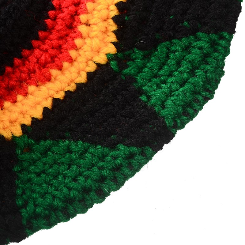 Rasta Hat with Attached Jamaican Style Dreadlocks by HitMyNeed