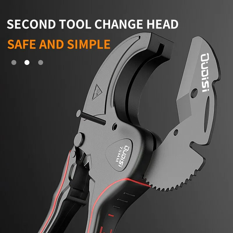 Ratchet Pipe Cutter 0-75mm for PVC, PU, PP, PE Hoses by HitMyNeed