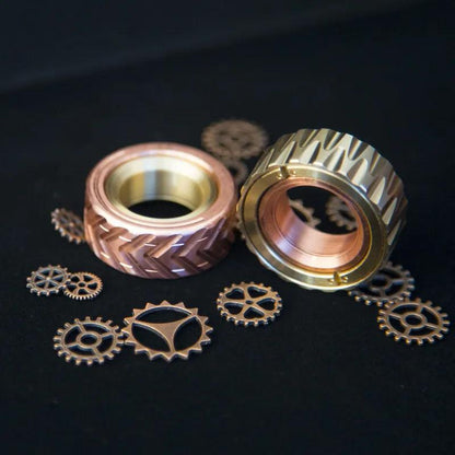 Ratchet Wheel Metal Fidget Ring Slider for Adults by HitMyNeed