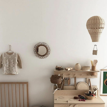 Rattan Hot Air Balloon Hanging Decor Ornament by HitMyNeed