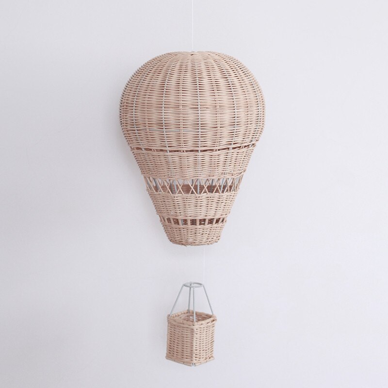 Rattan Hot Air Balloon Hanging Decor Ornament by HitMyNeed