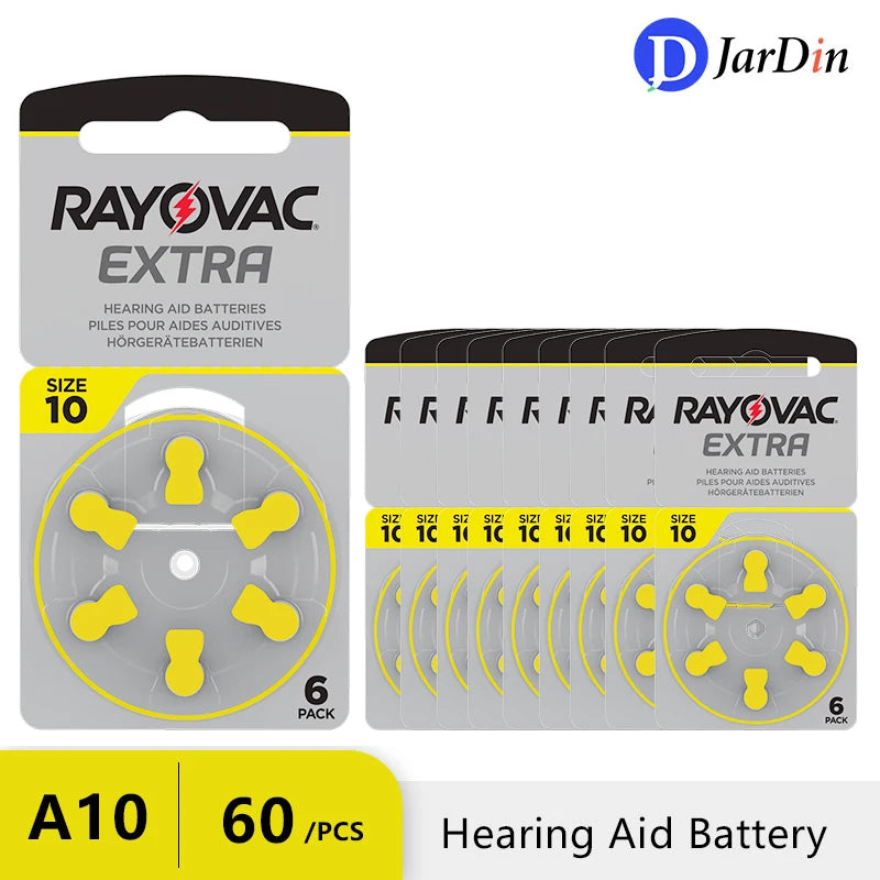 Rayovac Extra Size 10 Hearing Aid Batteries 60 Pack by HitMyNeed