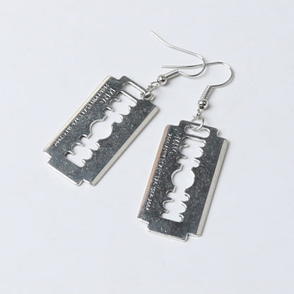 Razor Blade Earrings Gothic Punk Accessory by HitMyNeed