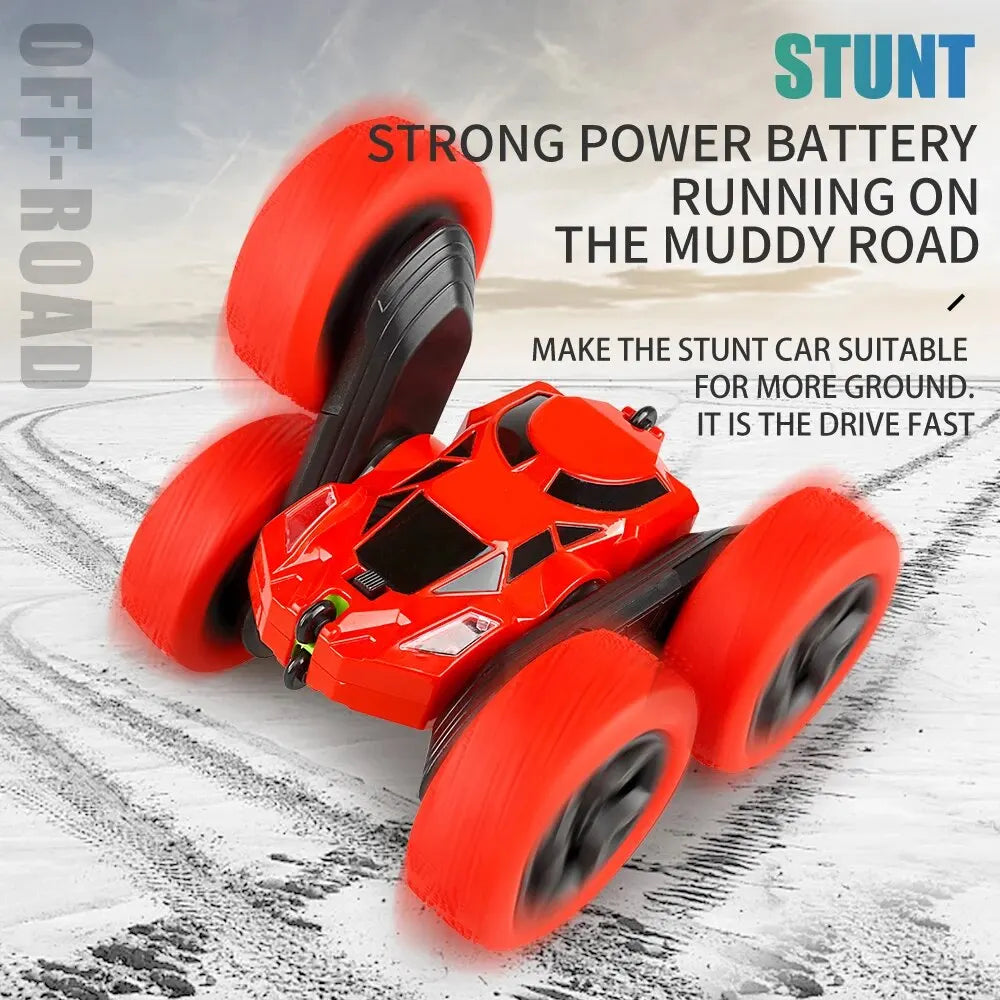RC Double-Sided Stunt Car with 360° Rotation 2.4G by HitMyNeed