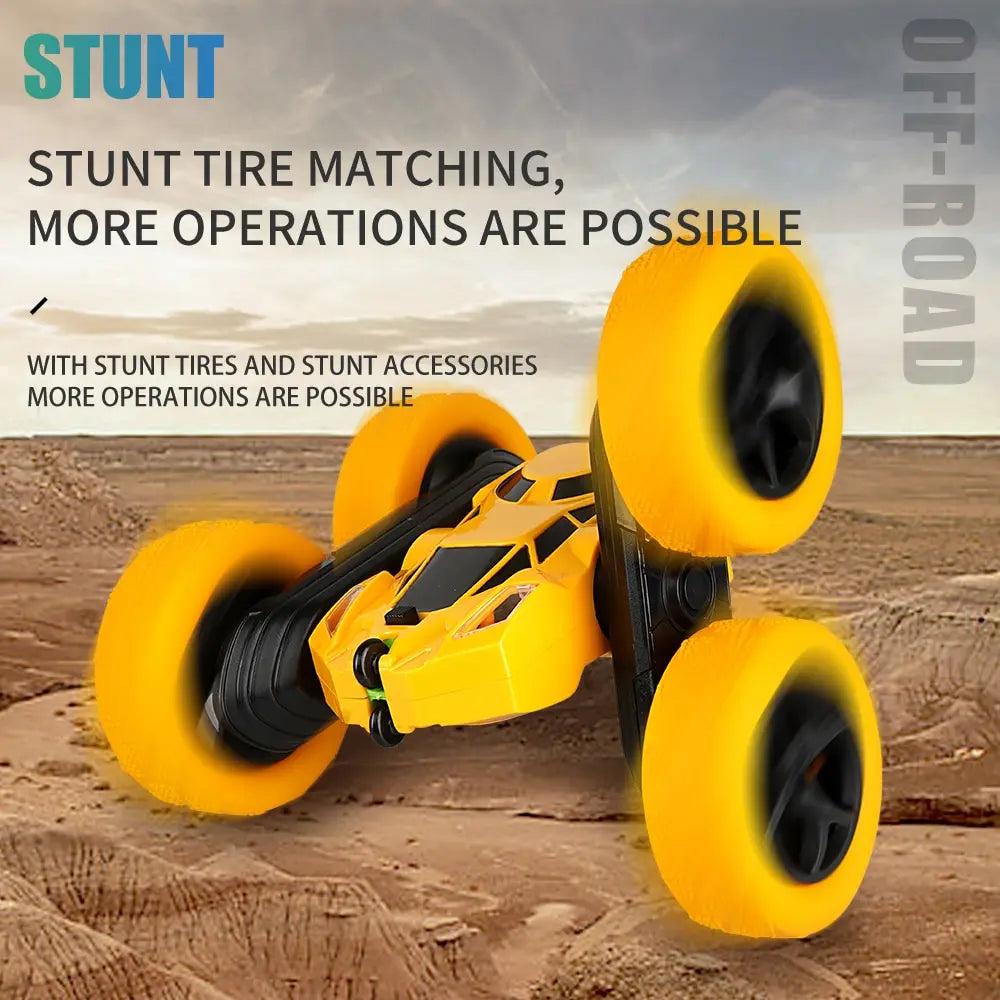 RC Double-Sided Stunt Car with 360° Rotation 2.4G by HitMyNeed