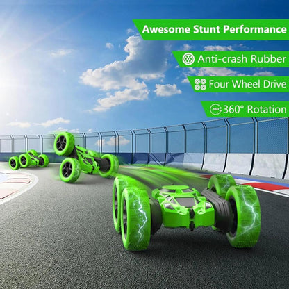 RC Double-Sided Stunt Car with 360° Rotation 2.4G by HitMyNeed