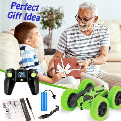 RC Stunt Car 2.4GHz Double-Sided Flip Kids Toy by HitMyNeed