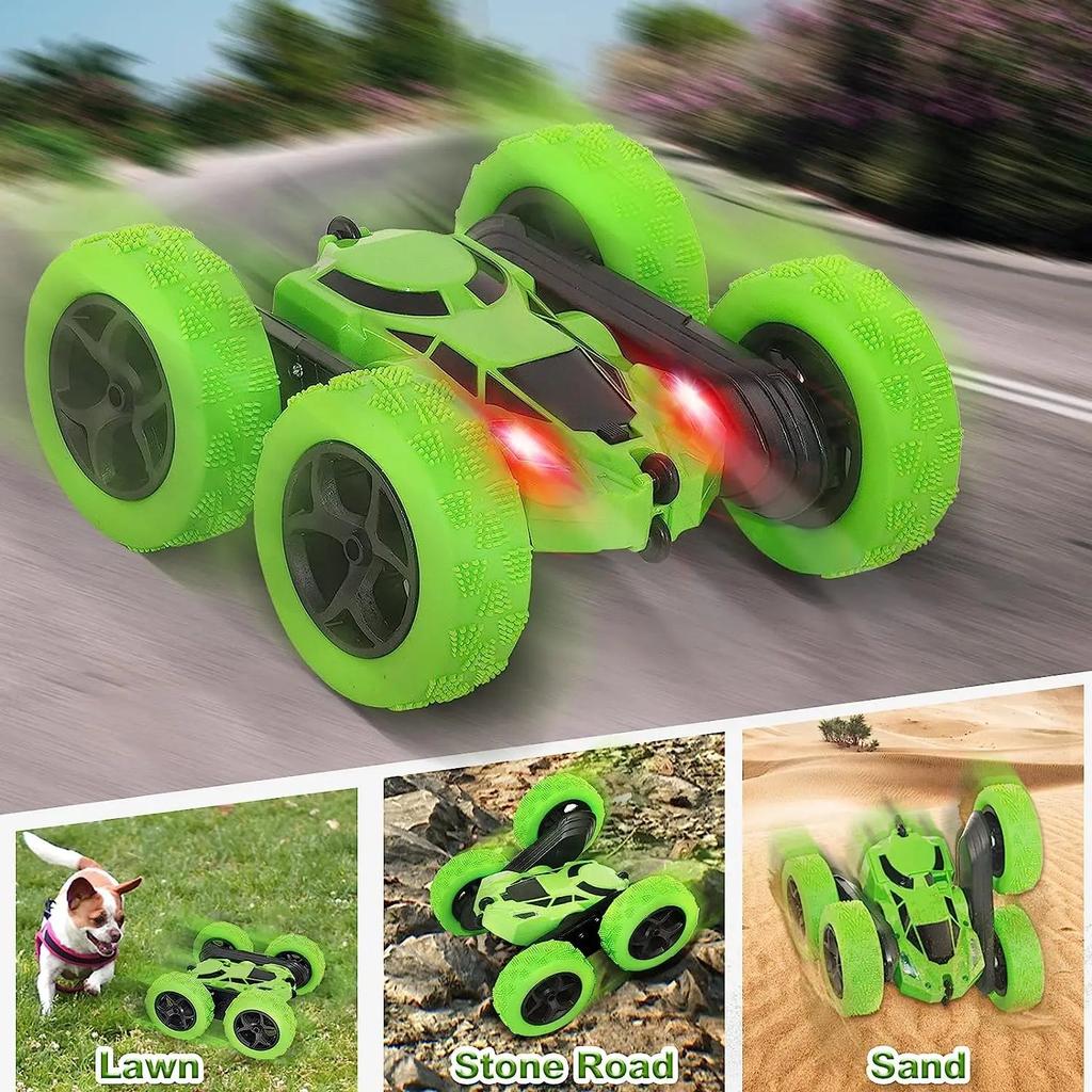 RC Stunt Car 2.4GHz Double-Sided Flip Kids Toy by HitMyNeed
