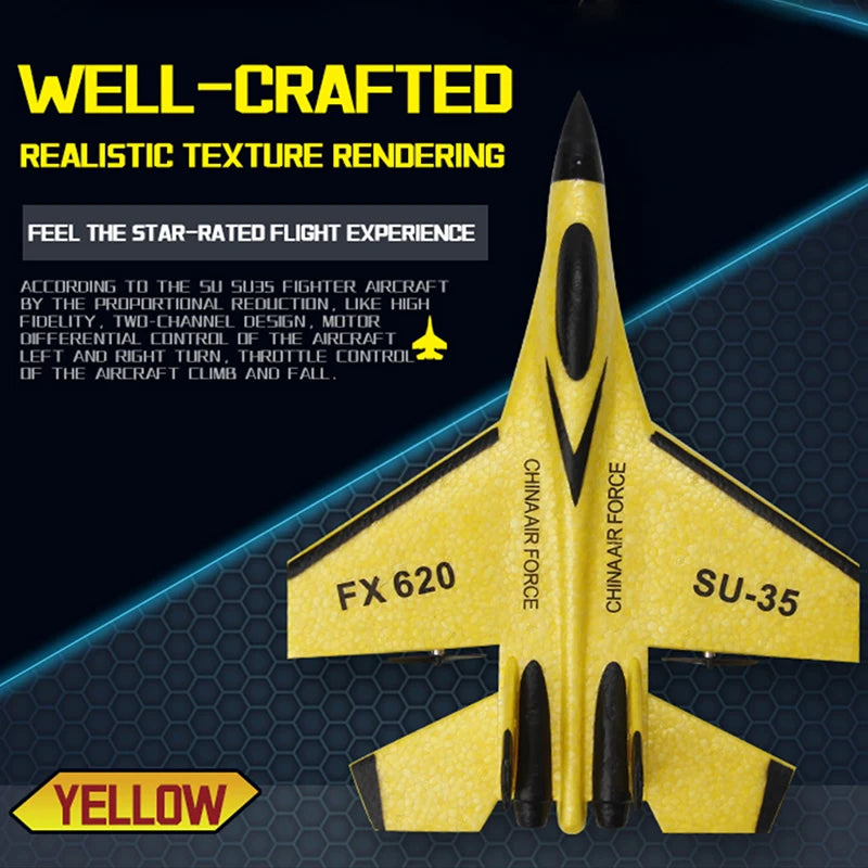 RC SU-35 Foam Fighter Jet 2.4G Remote Control Plane by HitMyNeed