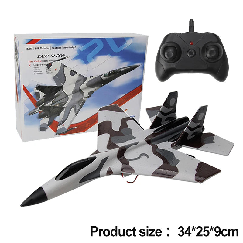 RC SU-35 Foam Fighter Jet 2.4G Remote Control Plane rx620-camouflage by HitMyNeed
