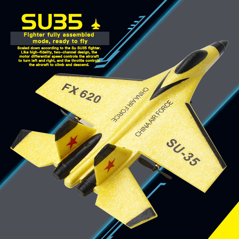 RC SU35/SU57 2.4G LED Foam RC Plane Glider by HitMyNeed