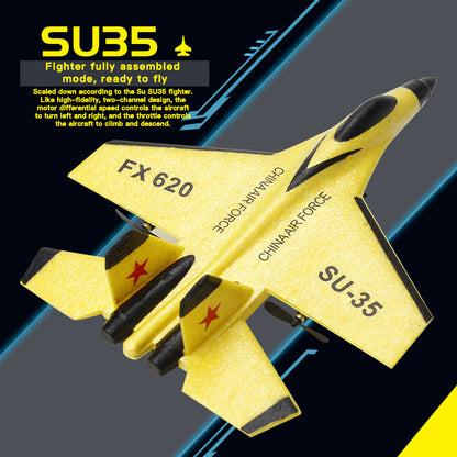 RC SU35/SU57 2.4G LED Foam RC Plane Glider by HitMyNeed