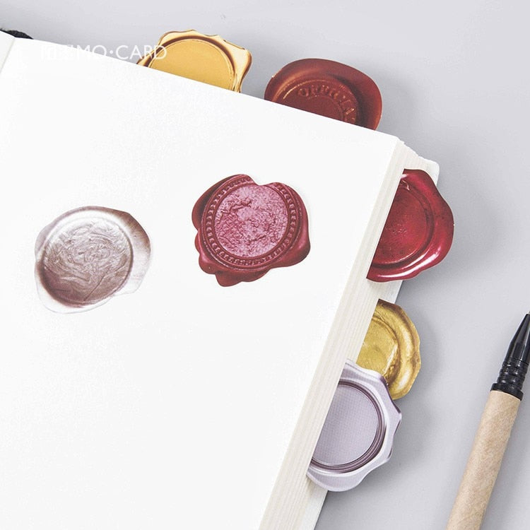 Ready to Use Wax Seal Stickers (45 Pack) by HitMyNeed