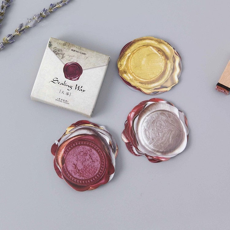 Ready to Use Wax Seal Stickers (45 Pack) by HitMyNeed