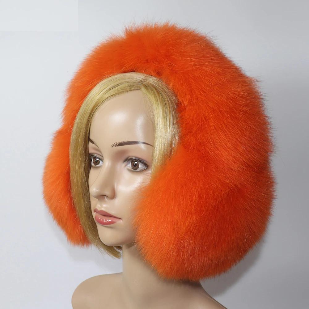 Real Fox Fur Winter Earmuffs and Scarf for Women by HitMyNeed