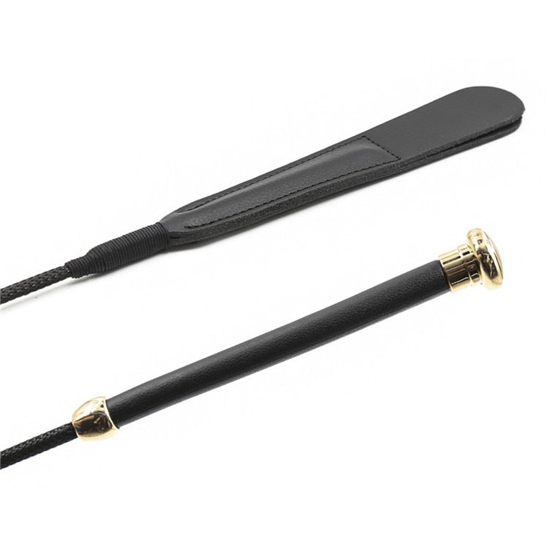 Real Leather Horse Riding Whip 64cm by HitMyNeed