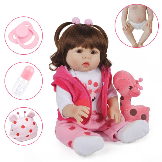 Realistic 18" Vinyl Baby Doll Gift Set by HitMyNeed