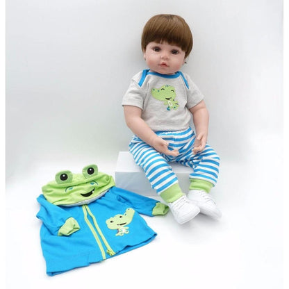 Realistic 19-Inch Lifelike Baby Doll with Accessories by HitMyNeed