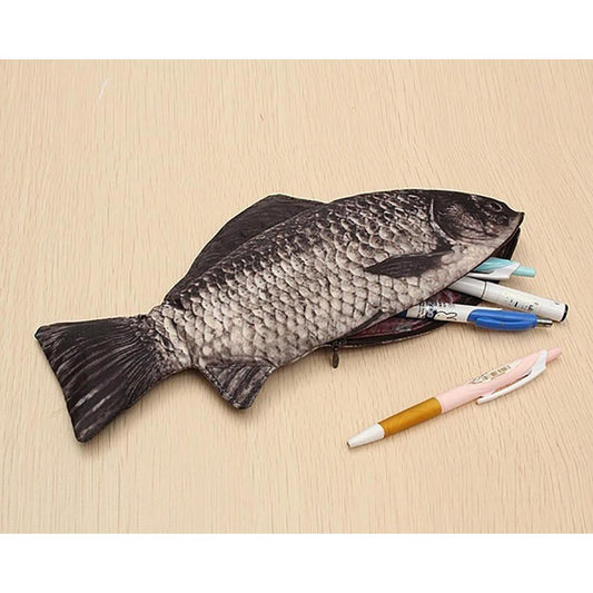 Realistic 3D Fish Pouch Pencil & Makeup Case by HitMyNeed