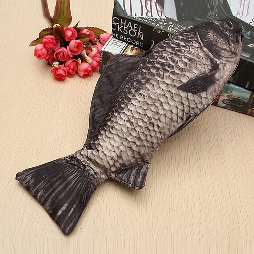 Realistic 3D Fish Pouch Pencil & Makeup Case by HitMyNeed
