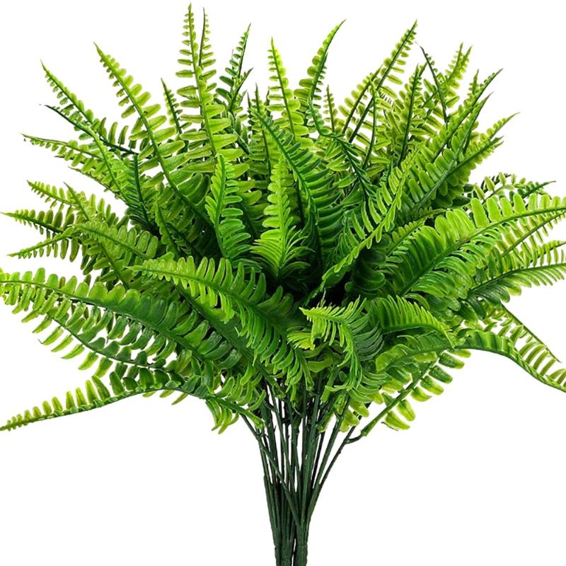 Realistic Artificial Boston Fern Set of 4 by HitMyNeed